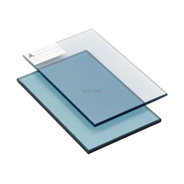 blue tint shower glass