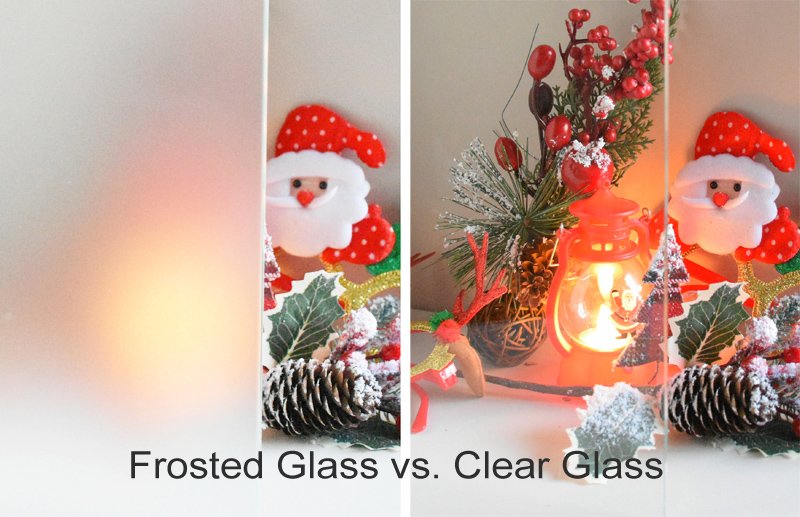 Frosted Glass vs Clear Glass