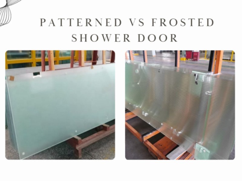 Difference of Patterned vs Frosted Shower Glass