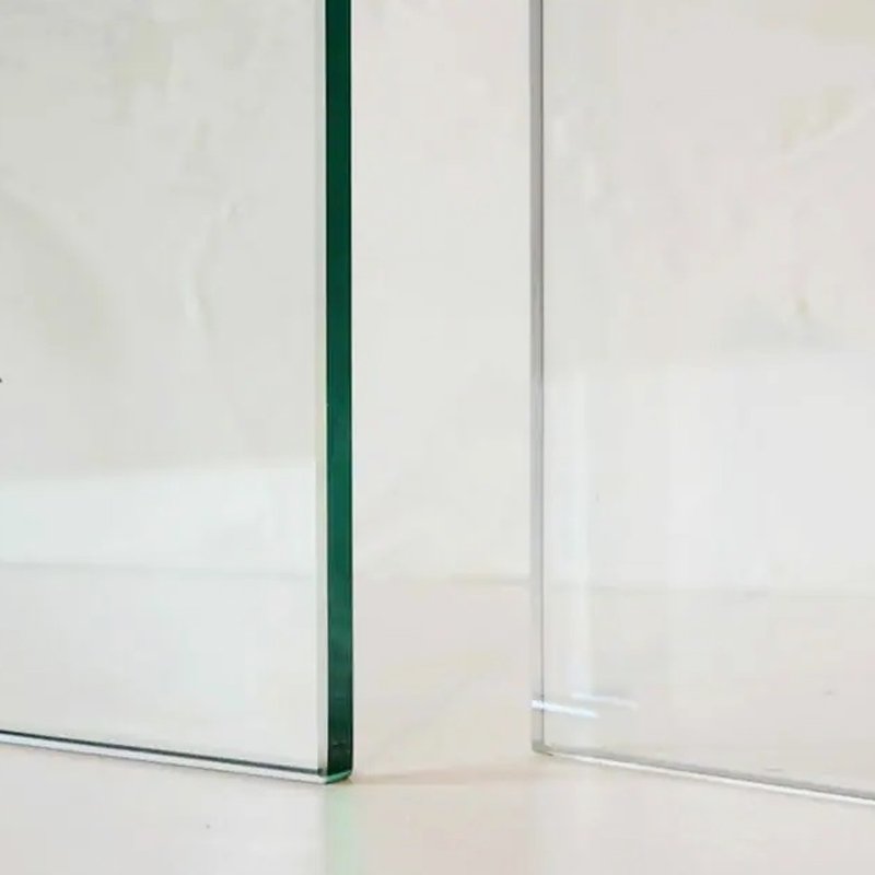 Clear vs low iron glass Clear vs low iron glass