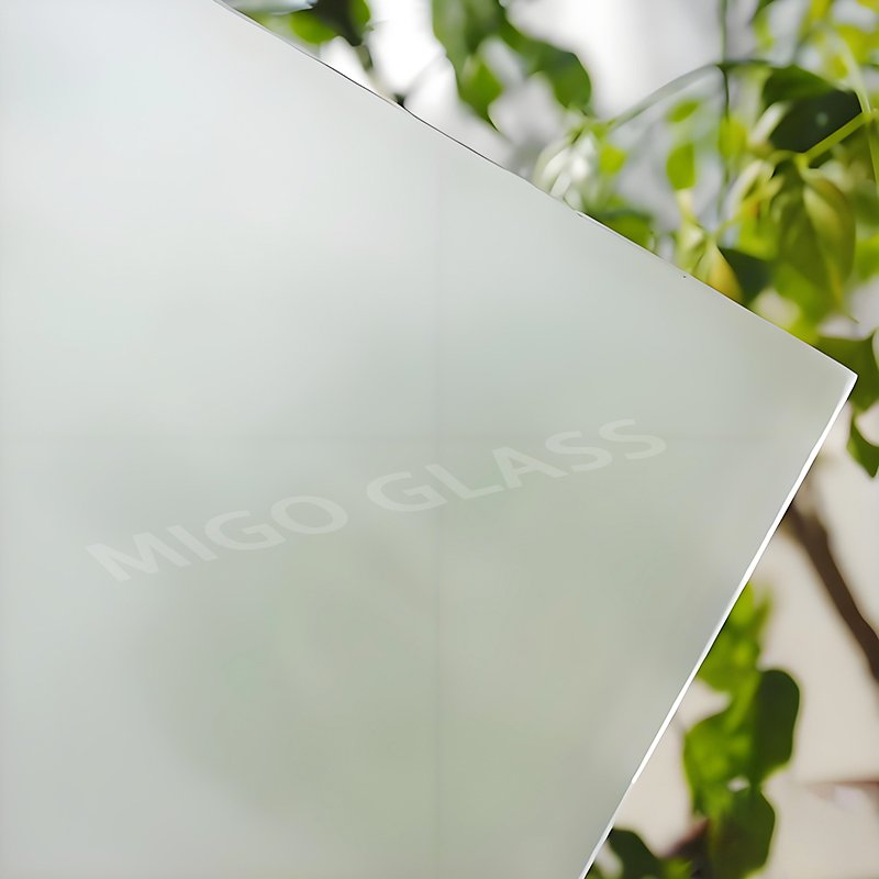 frosted shower glass