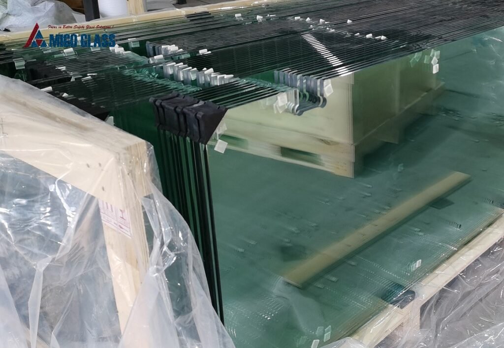 Tempered glass for bathrooms