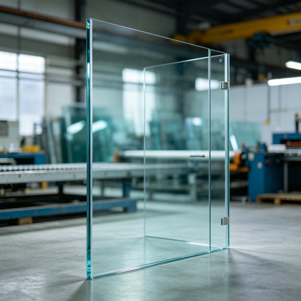 Tempered glass shower enclosure